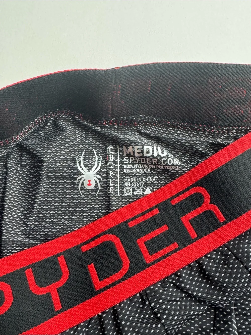 Spyder - Men's Boxer Briefs with Red Logo Waistband